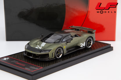 modellino ferrar f80 verde masoni bbr 1:43 BBRC305I vista frontale