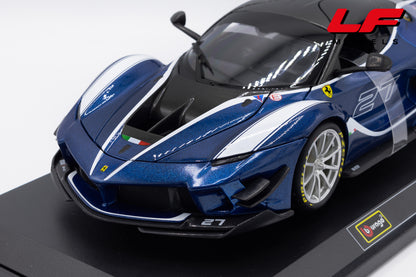 modellino ferrari fxx k evo burago 1:18  18-16012BL vista frontale