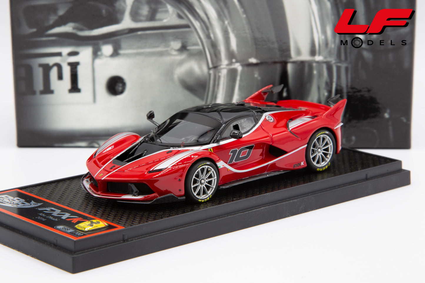 modellino ferrari fxx-k bbr 1:43 BBRC164 vista frontale