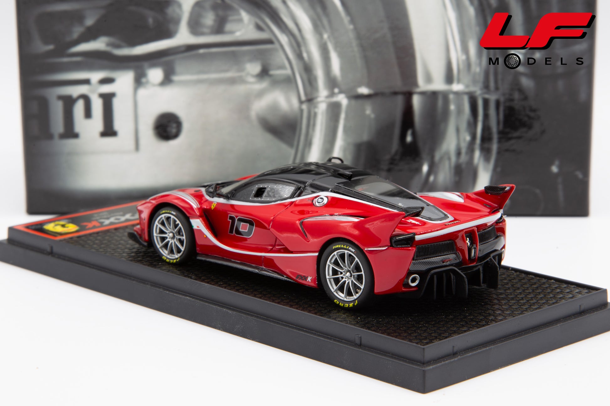 modellino ferrari fxx-k bbr 1:43 BBRC164 vista posteriore
