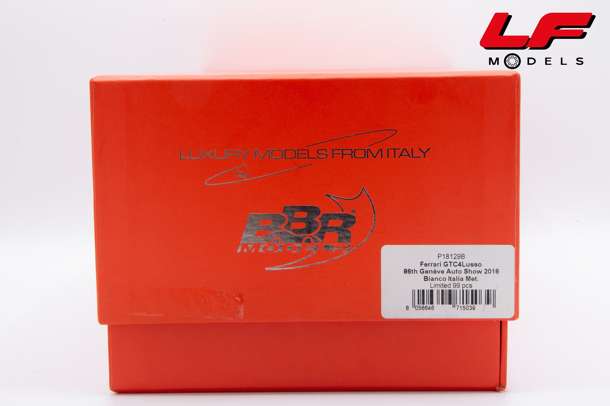 modellino ferrari gtc4 lusso bbr 1:18 P18129B vista scatola