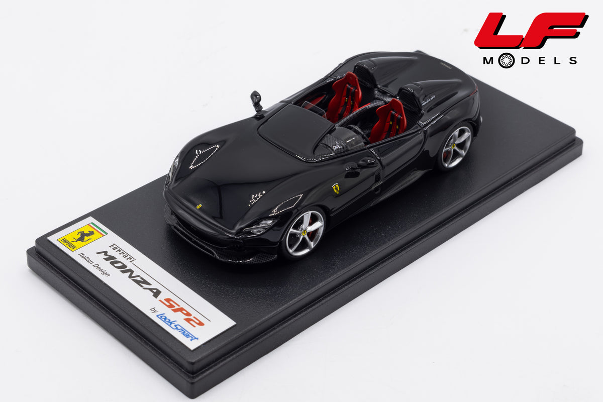 modellino ferrari monza sp2 nero ds looksmart 1:43 LS500A vista frontale