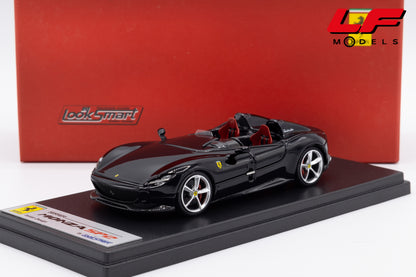 modellino ferrari monza sp2 nero ds looksmart 1:43 LS500A vista frontale