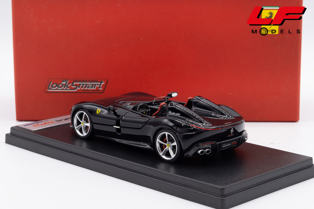 modellino ferrari monza sp2 nero ds looksmart 1:43 LS500A vista posteriore