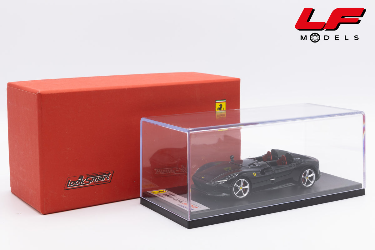 modellino ferrari monza sp2 nero ds looksmart 1:43 LS500A vista teca