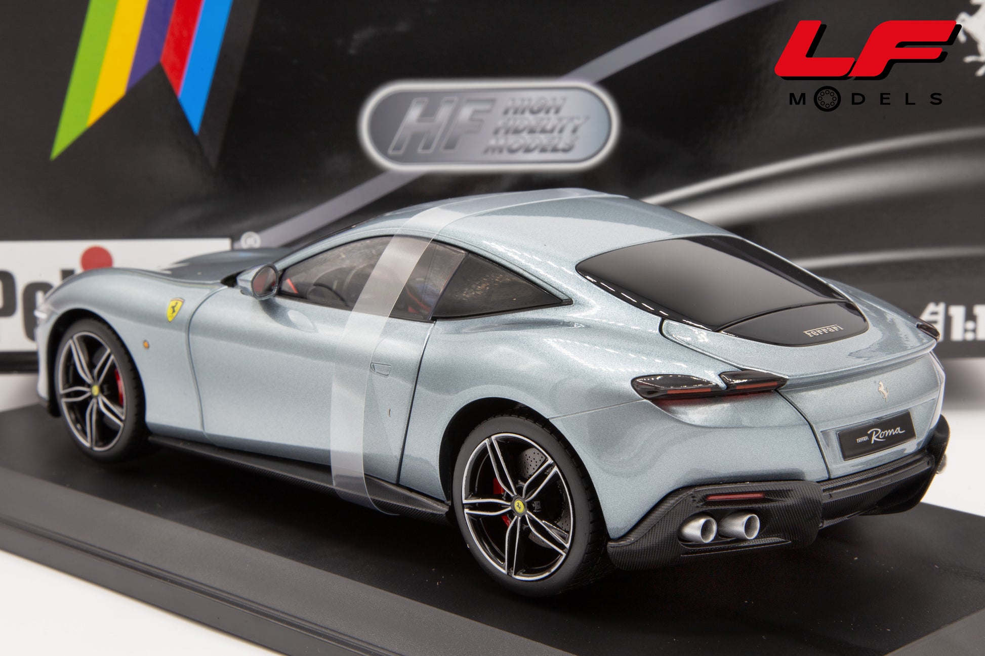 modellino ferrari roma polistil 1:18 posteriore