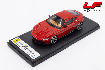 modellino ferrari roma rosso corsa looksmart 1:43 LS508E vista frontale
