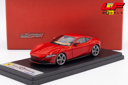 modellino ferrari roma rosso corsa looksmart 1:43 LS508E vista frontale