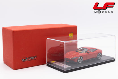 modellino ferrari roma rosso corsa looksmart 1:43 LS508E vista teca