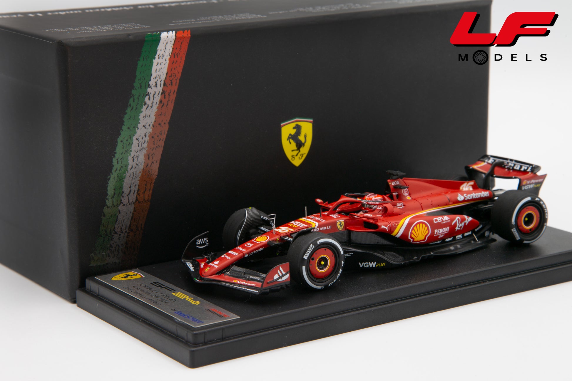 modellino ferrari sf-24 looksmart 1:43 frontale
