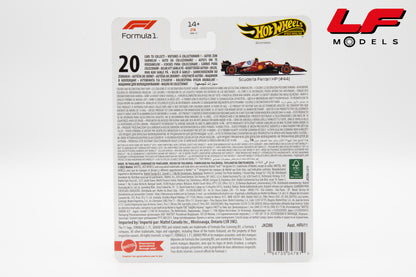 modellino ferrari sf-25 hamilton hotwheels 1:64 JKD86-HRV11 vista posteriore