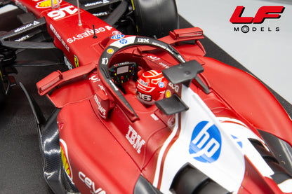 modellino ferrari sf-25 leclerc burago 1:18