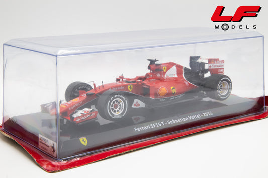 modellino ferrari sf15 t vettel edicola 1:24 vista frontale