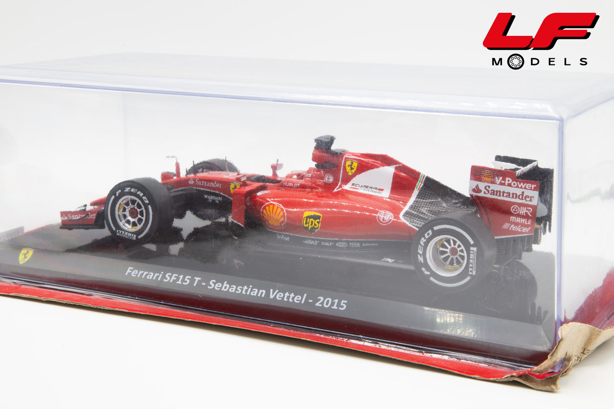 modellino ferrari sf15 t vettel edicola 1:24 vista posteriore