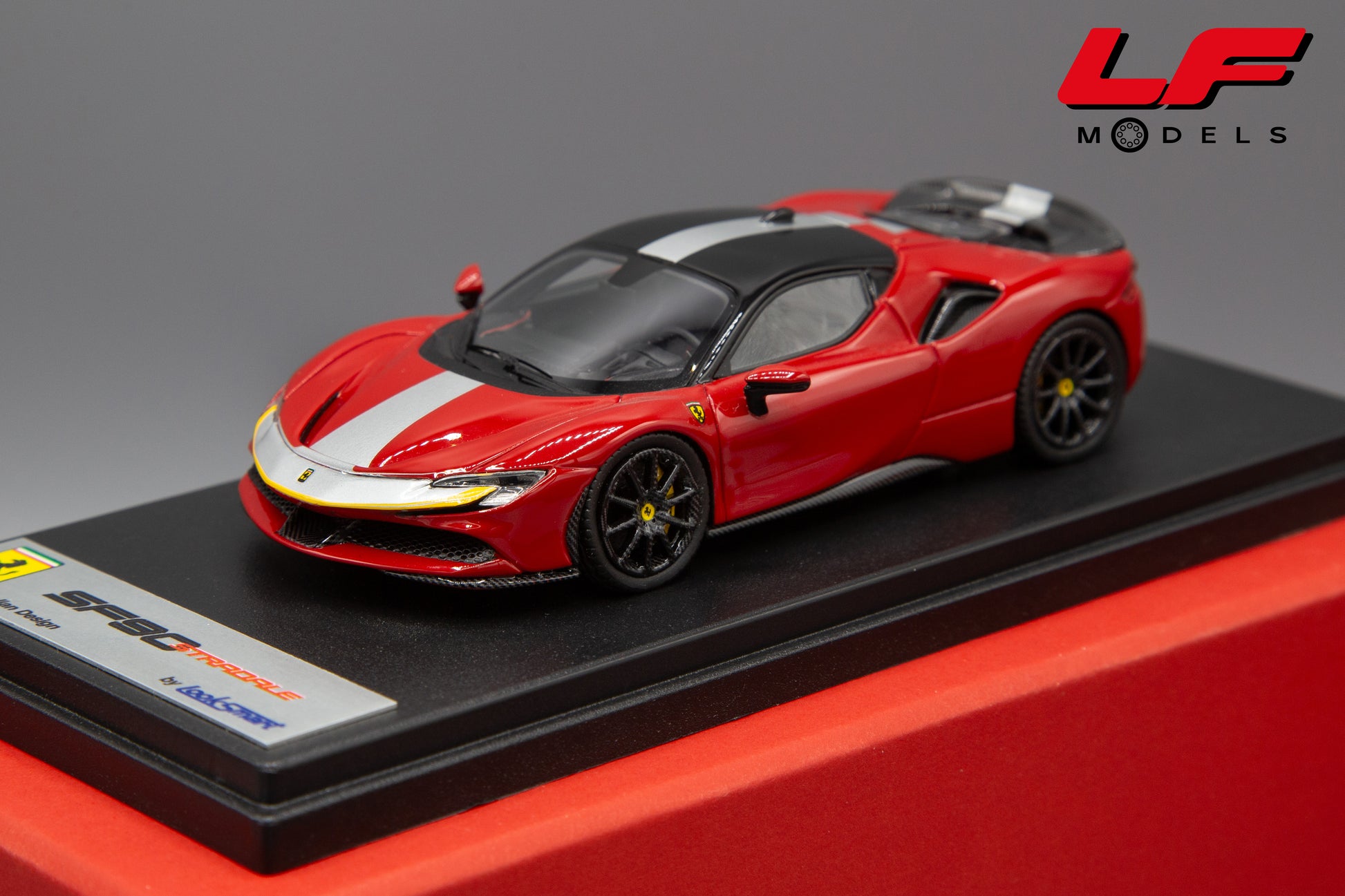 modellino ferrari sf90 looksmart 143 frontale
