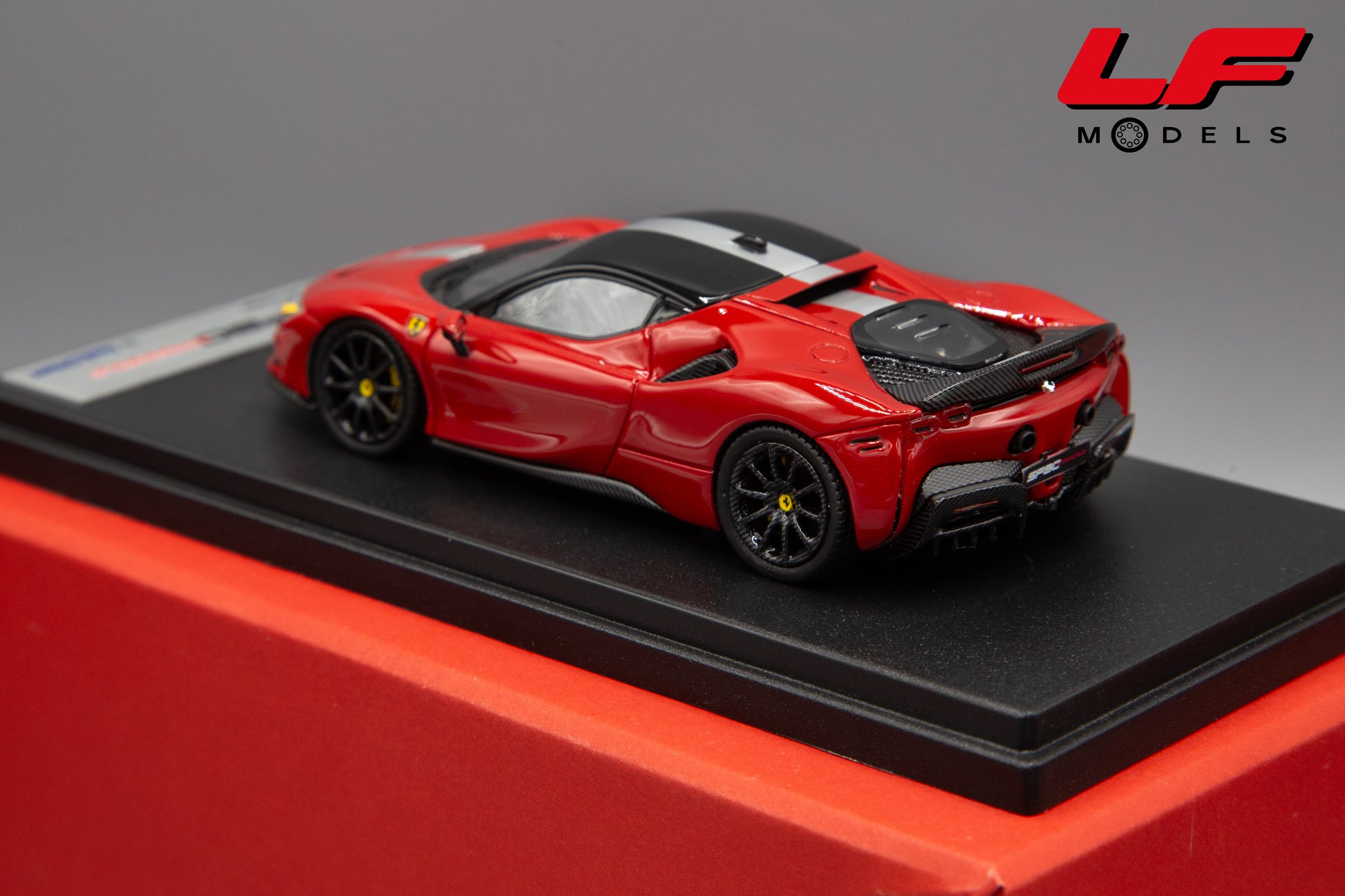 modellino ferrari sf90 looksmart 143 posteriore