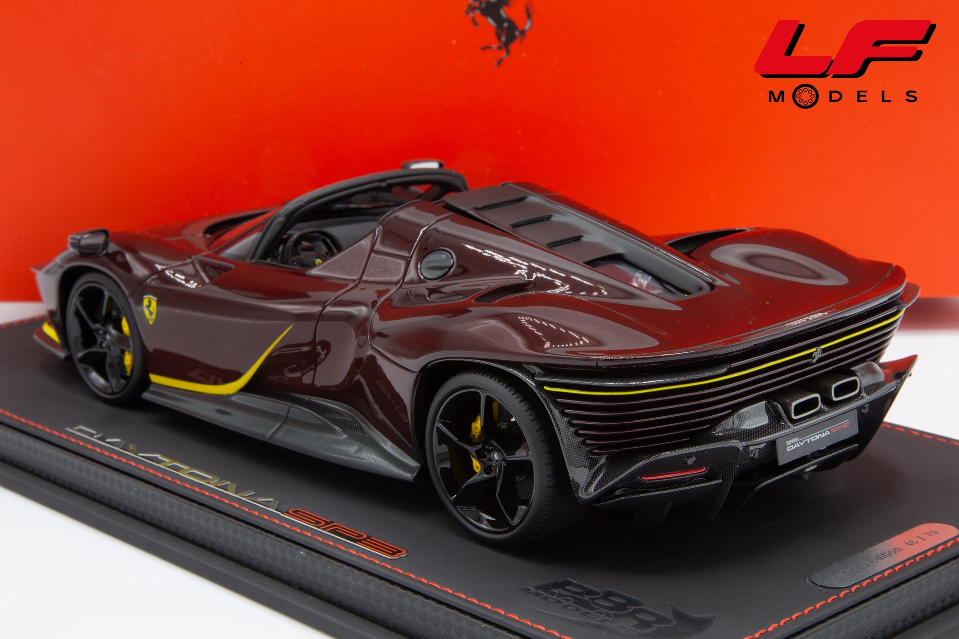 modellino ferrari sp3 daytona bbr 1:18 posteriore