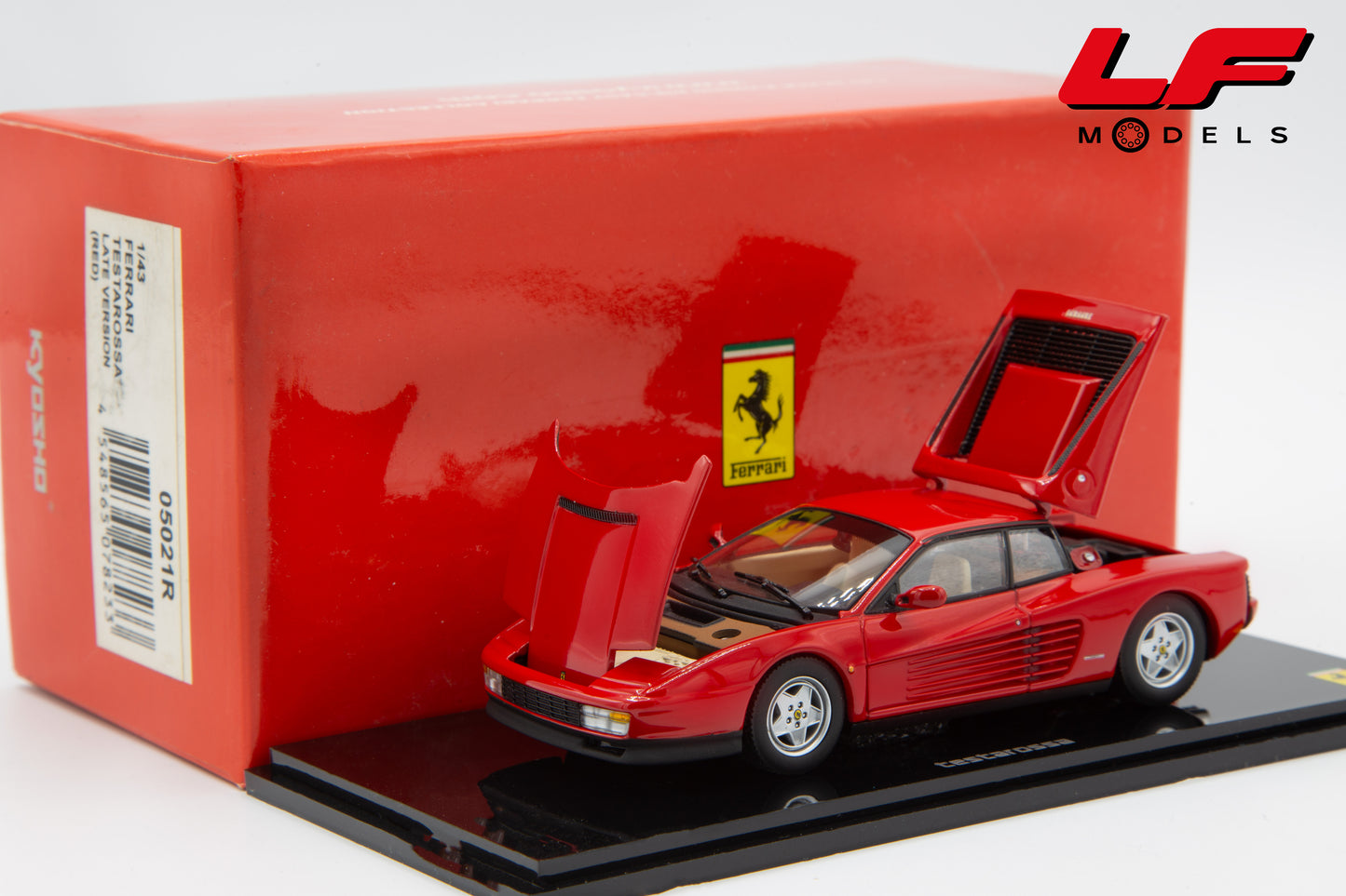 modellino ferrari testarossa kyosho 1:43 frontale