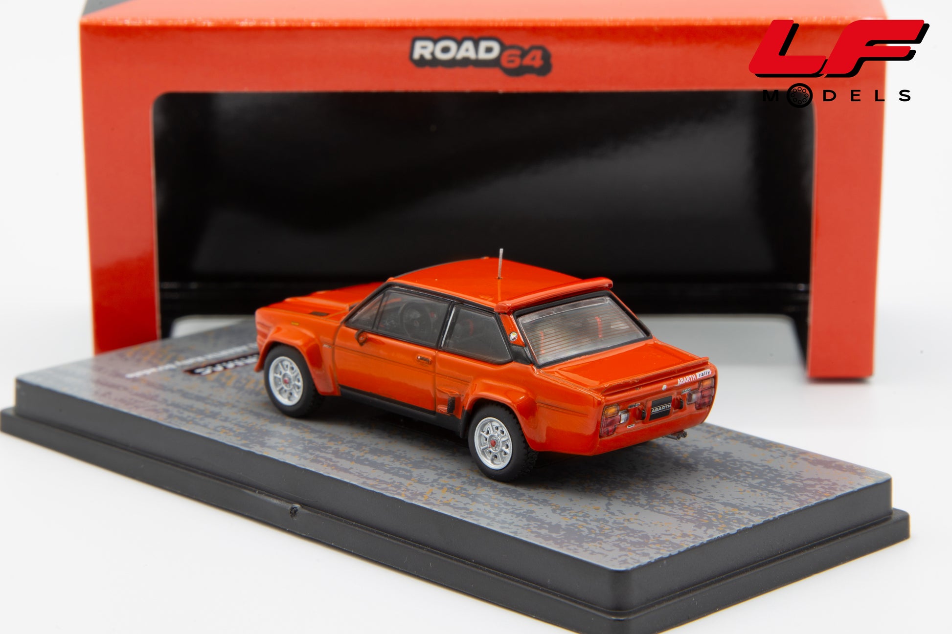modellino fiat 131 abarth tarmac 1:64 posteriore