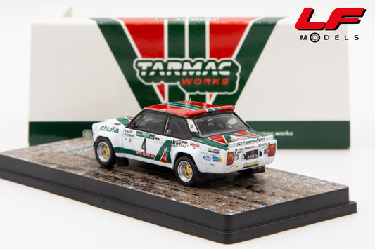 modellino fiat 131 abarth rally portugal tarmac 1:64 T64-094-78RP04 vista posteriore