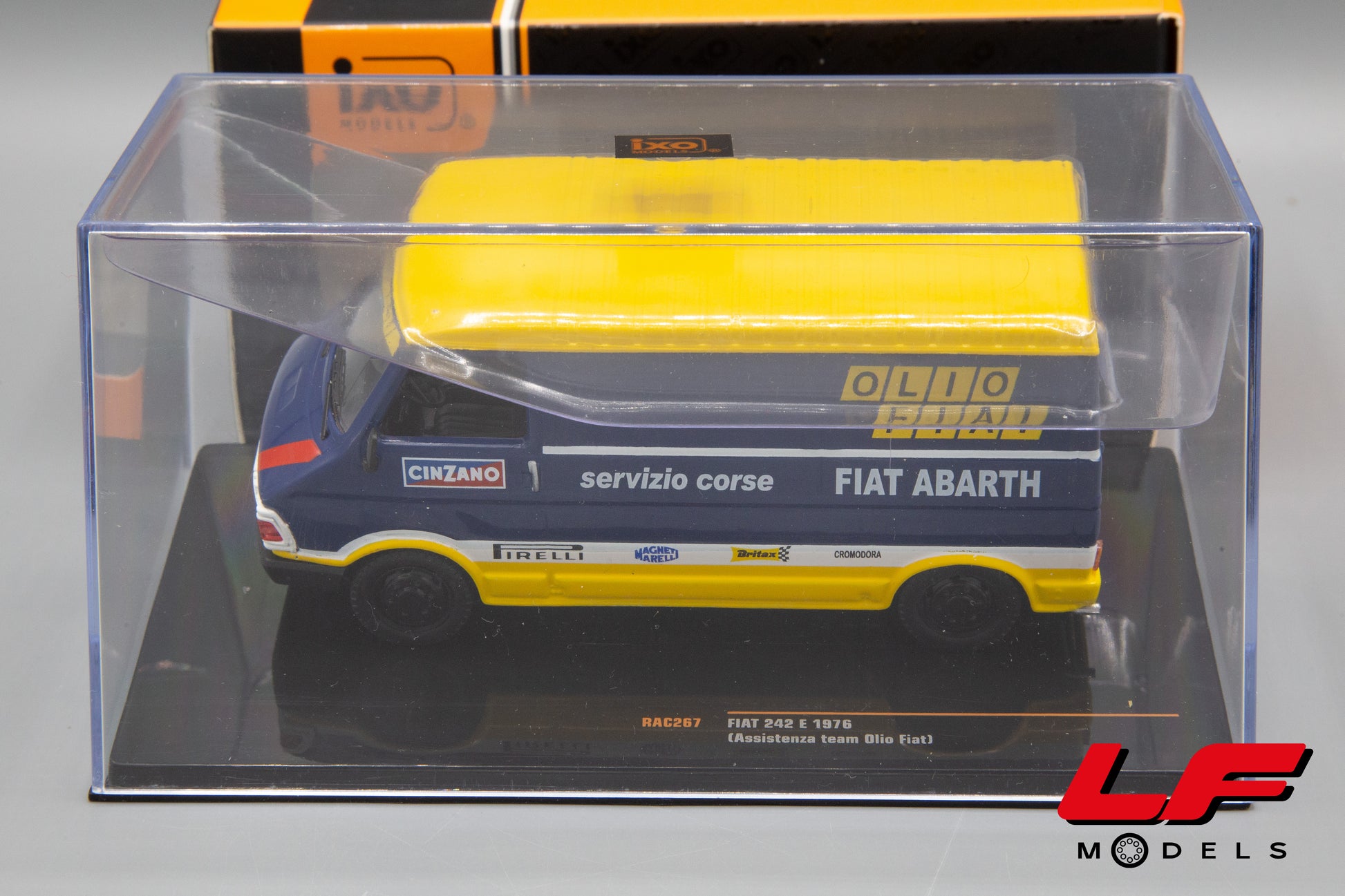 modellino fiat 242 assistenza rally oliofiat ixo models 1:43 teca