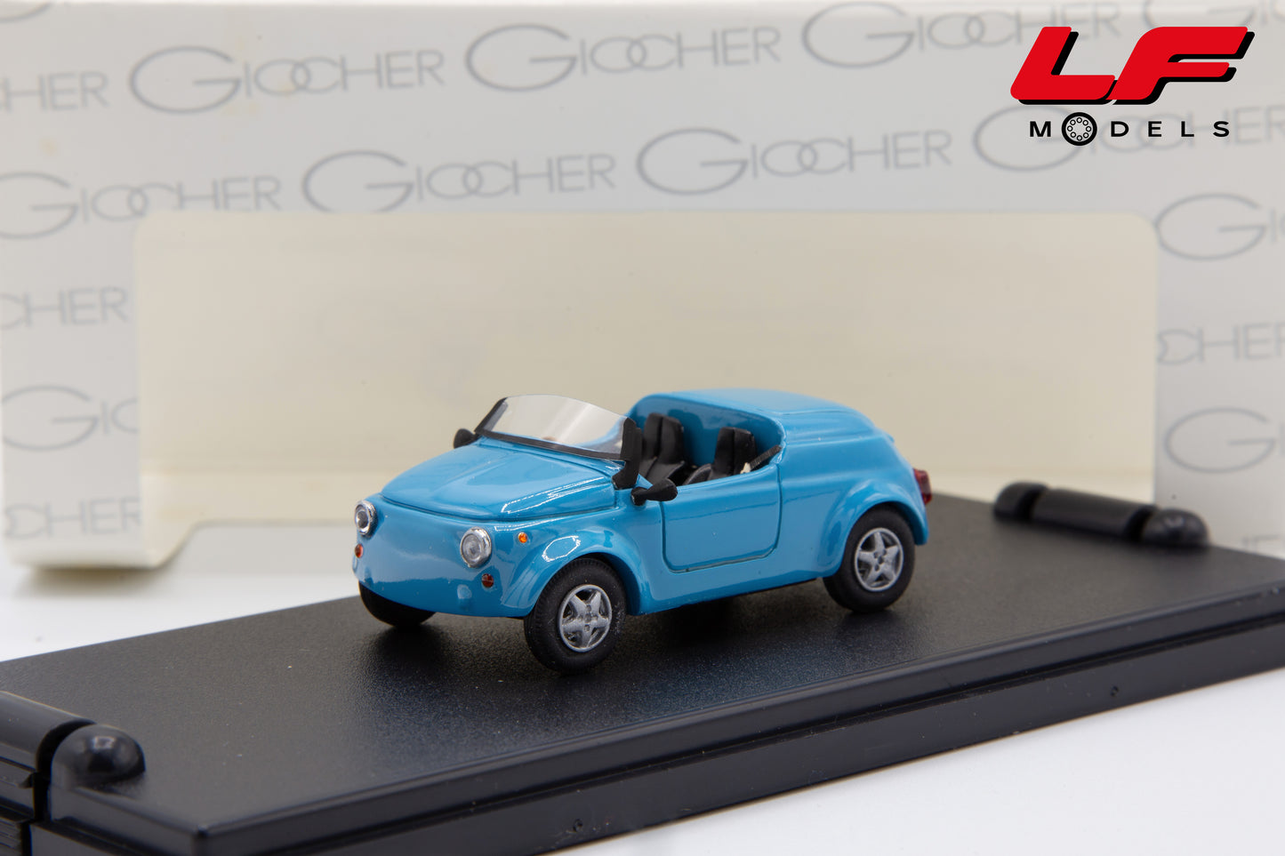 modellino fiat 500 barchetta giocher 1:43 frontale