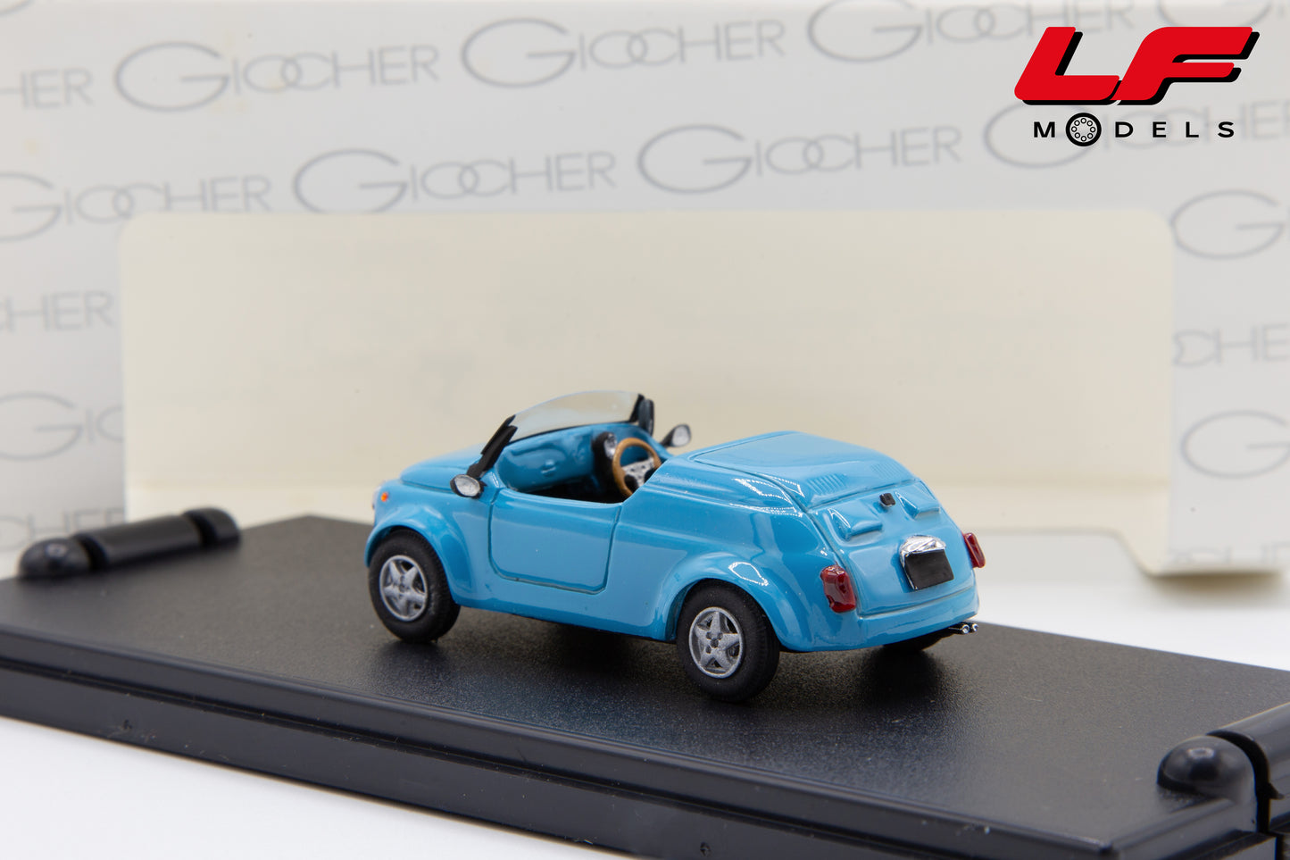modellino fiat 500 barchetta giocher 1:43 posteriore