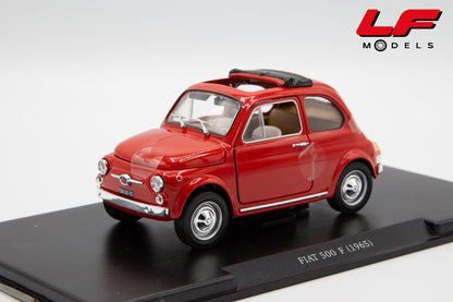 modellino fiat 500 f edicola 1:24 vista frontale