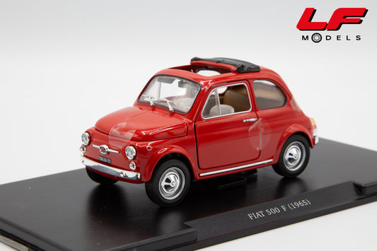 modellino fiat 500 f edicola 1:24 vista frontale