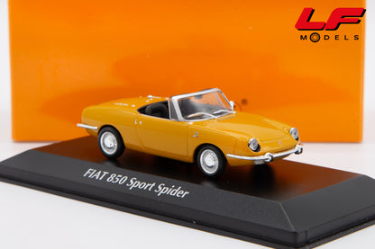 modellino fiat 850 sport spider maxichamps 1:43 940121230 vista frontale