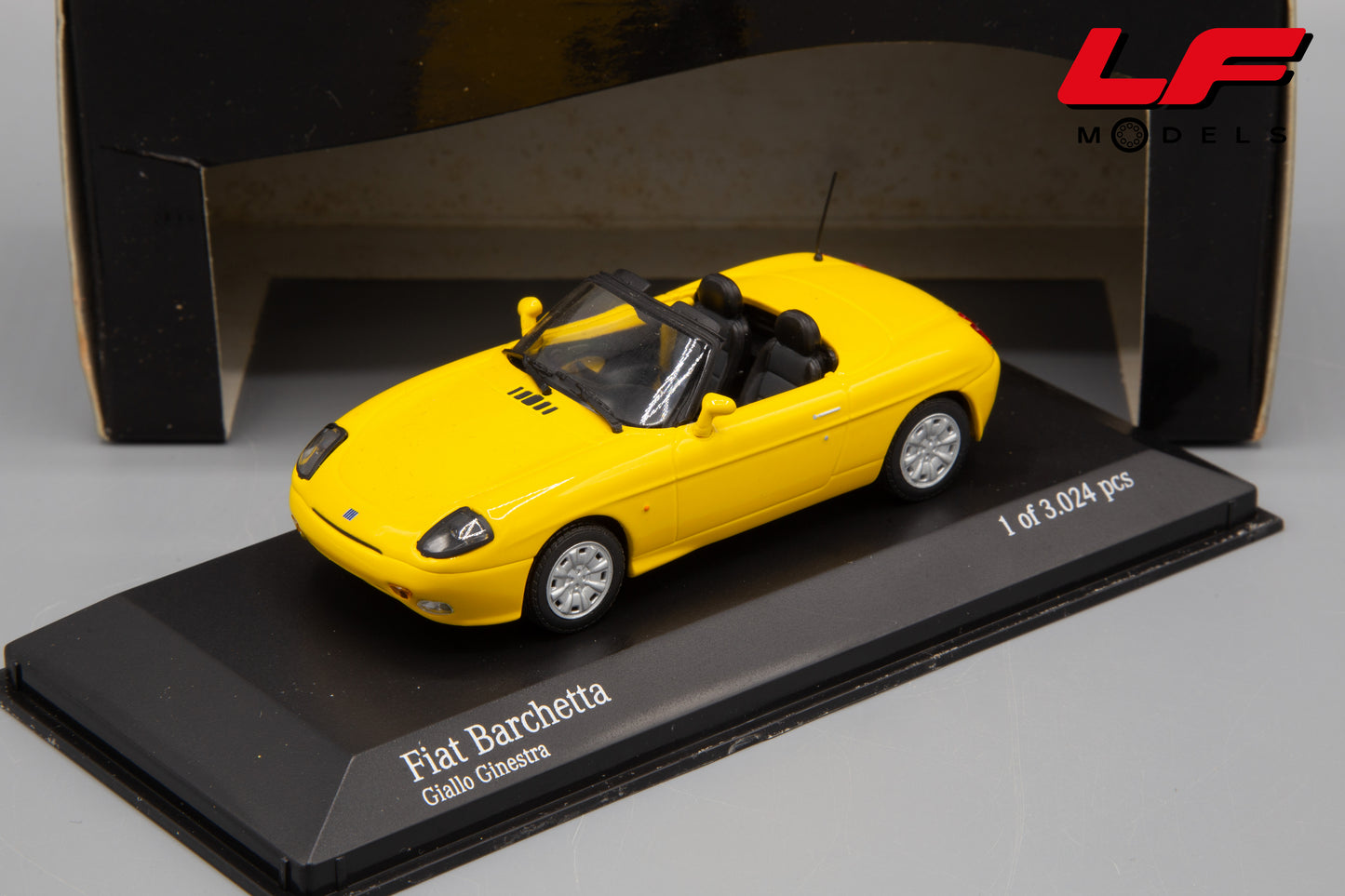 modellino fiat barchetta minichamps 1:43 frontale