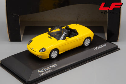 modellino fiat barchetta minichamps 1:43 frontale