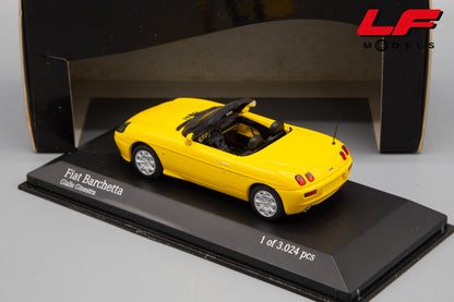 modellino fiat barchetta minichamps 1:43 posteriore