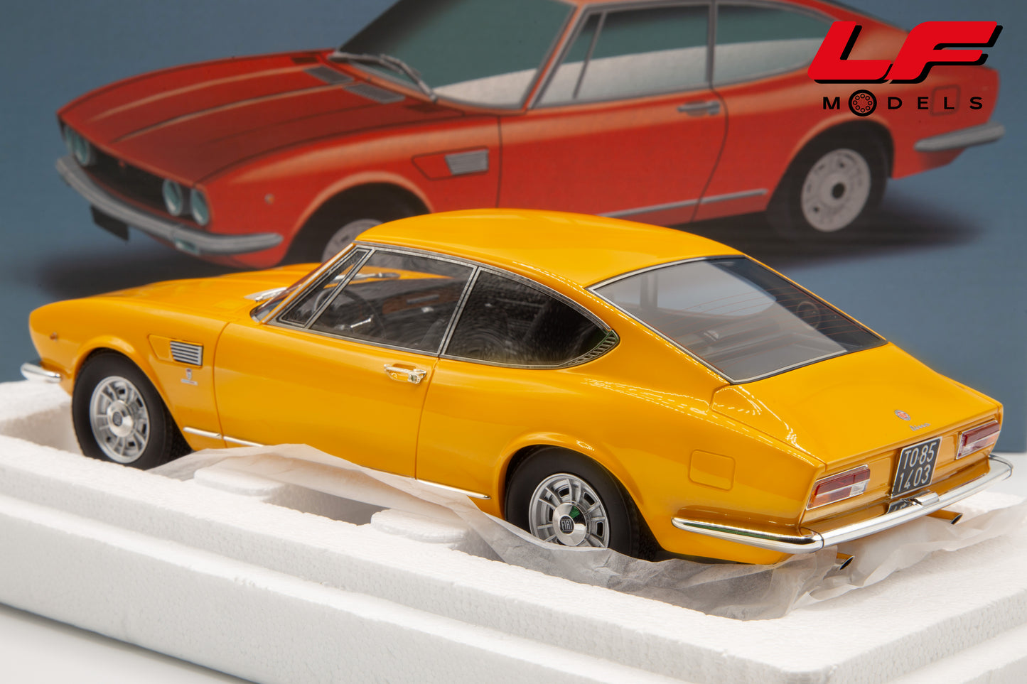 modellino fiat dino coupè laudoracing 1:18 posteriore