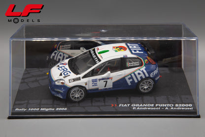 modellino fiat grande punto s2000 rally 1000 miglia edicola 1:43 vista teca