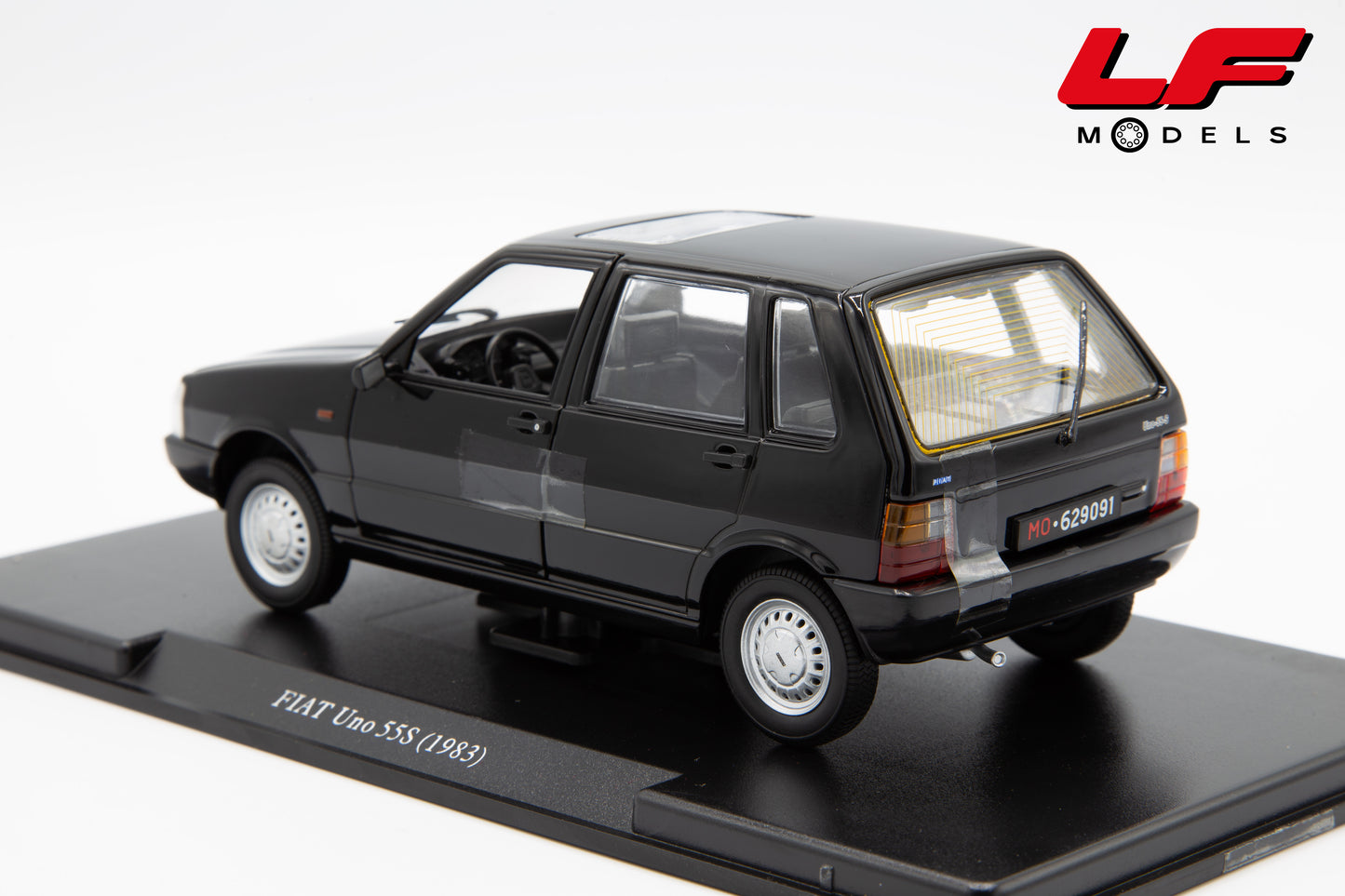 modellino fiat uno 55s edicola 1:24 vista posteriore