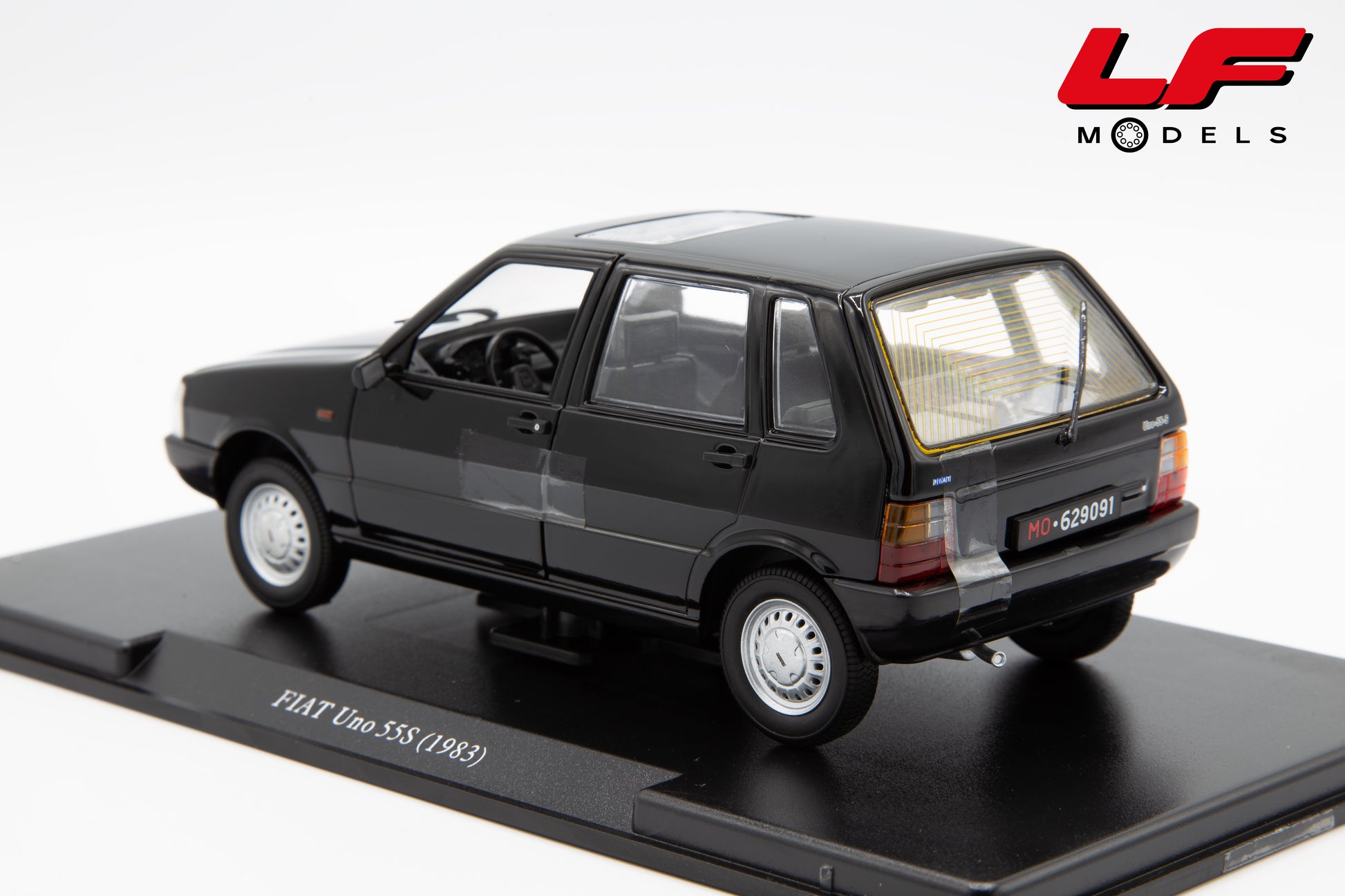 modellino fiat uno 55s edicola 1:24 vista posteriore