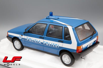 modellino fiat uno 45 polizia laudoracing 1:18 posteriore