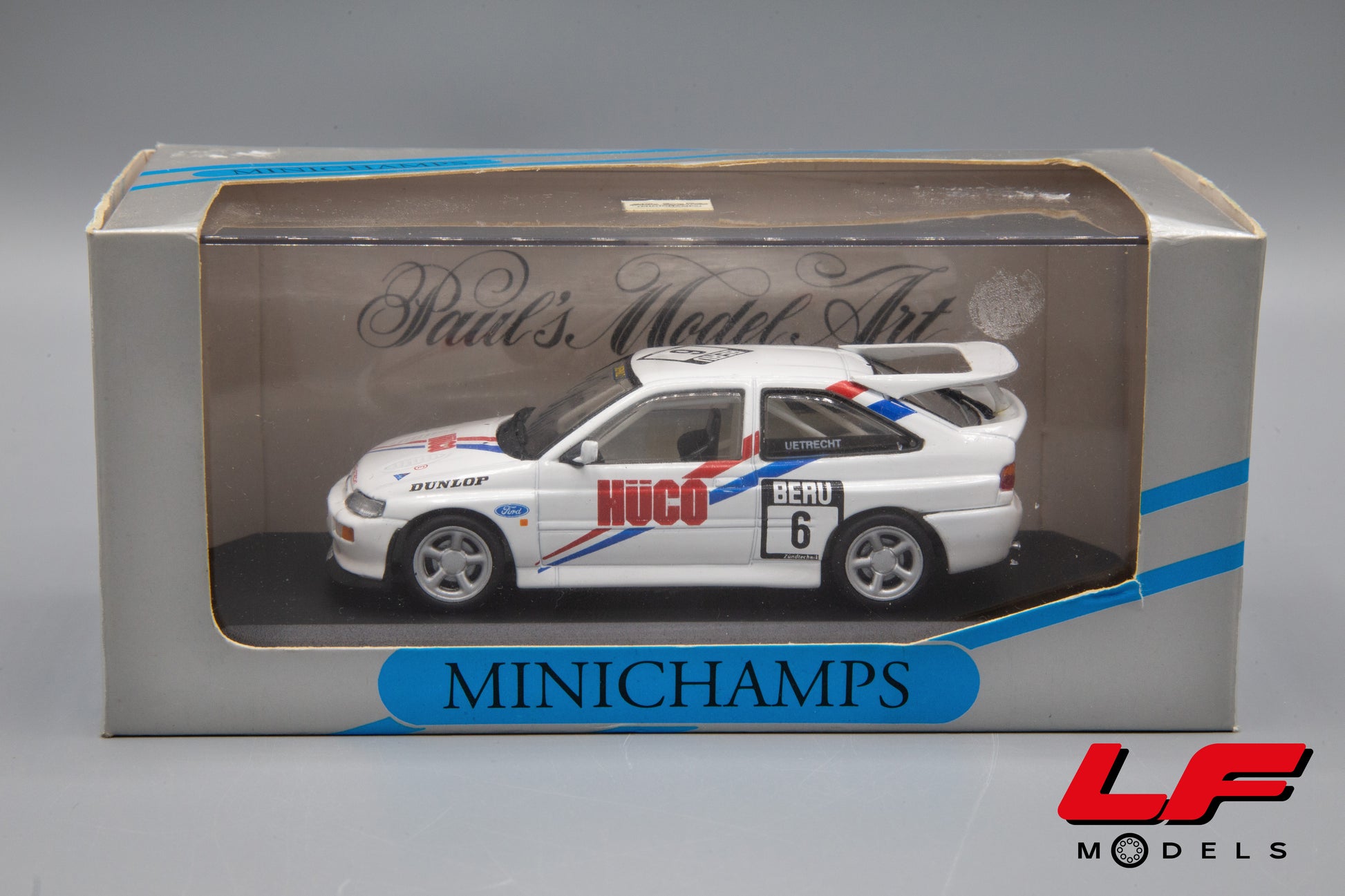 modellino ford escort cosworth minichamps 1:43 laterale