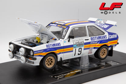 modellino ford escort rally sunstar 1:18 frontale