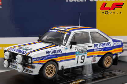 modellino ford escort rally sunstar 1:18 frontale