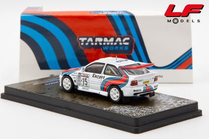 modellino ford escort rs cosworth rally sanremo tarmac 1:64 T64-081-94RS15 vista posteriore