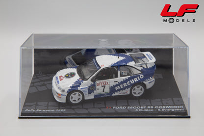 modellino ford escort rally sanremo edicola 1:43 vista teca
