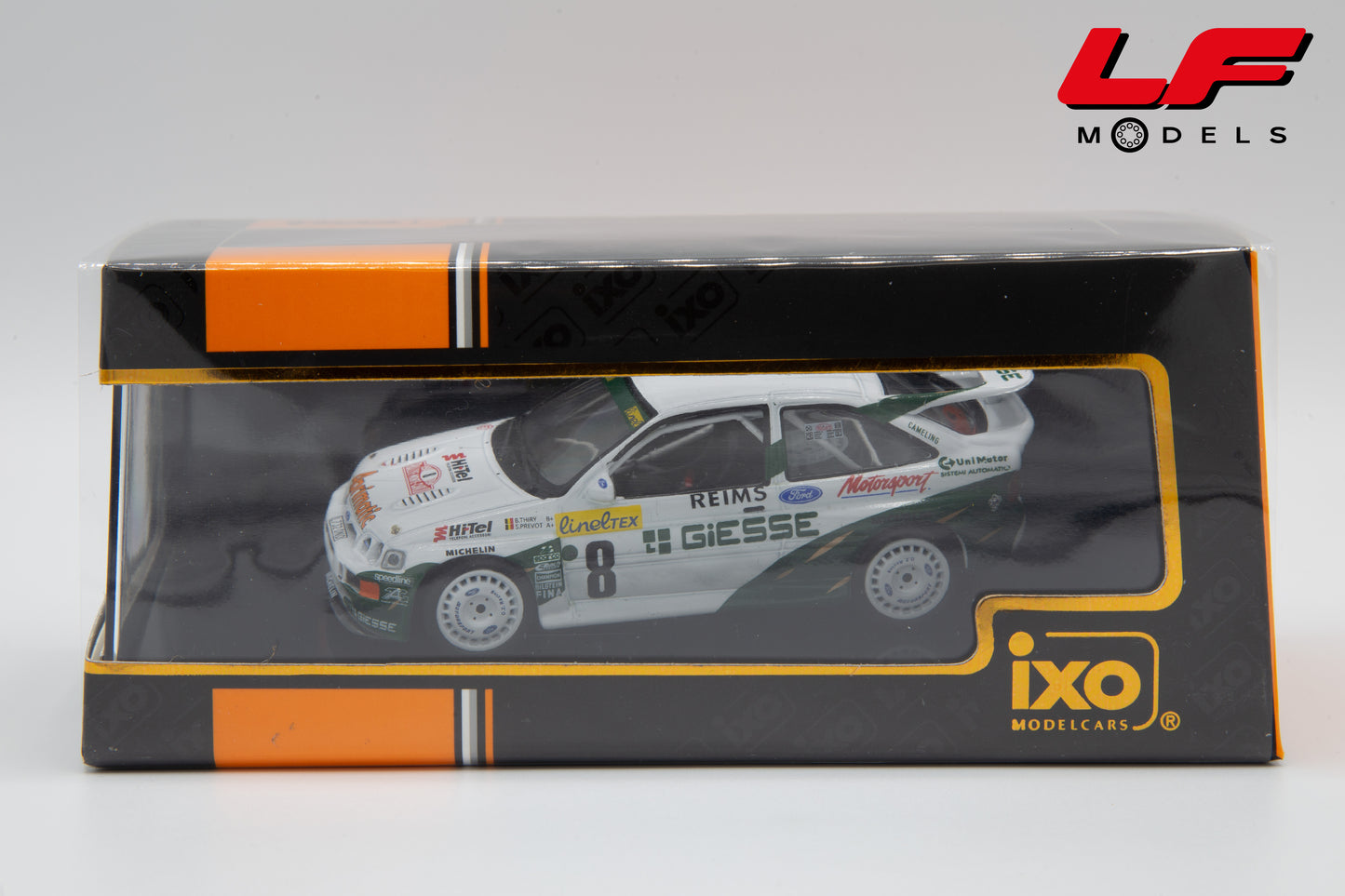 modellino ford escort rally ixo 1:43 scatola