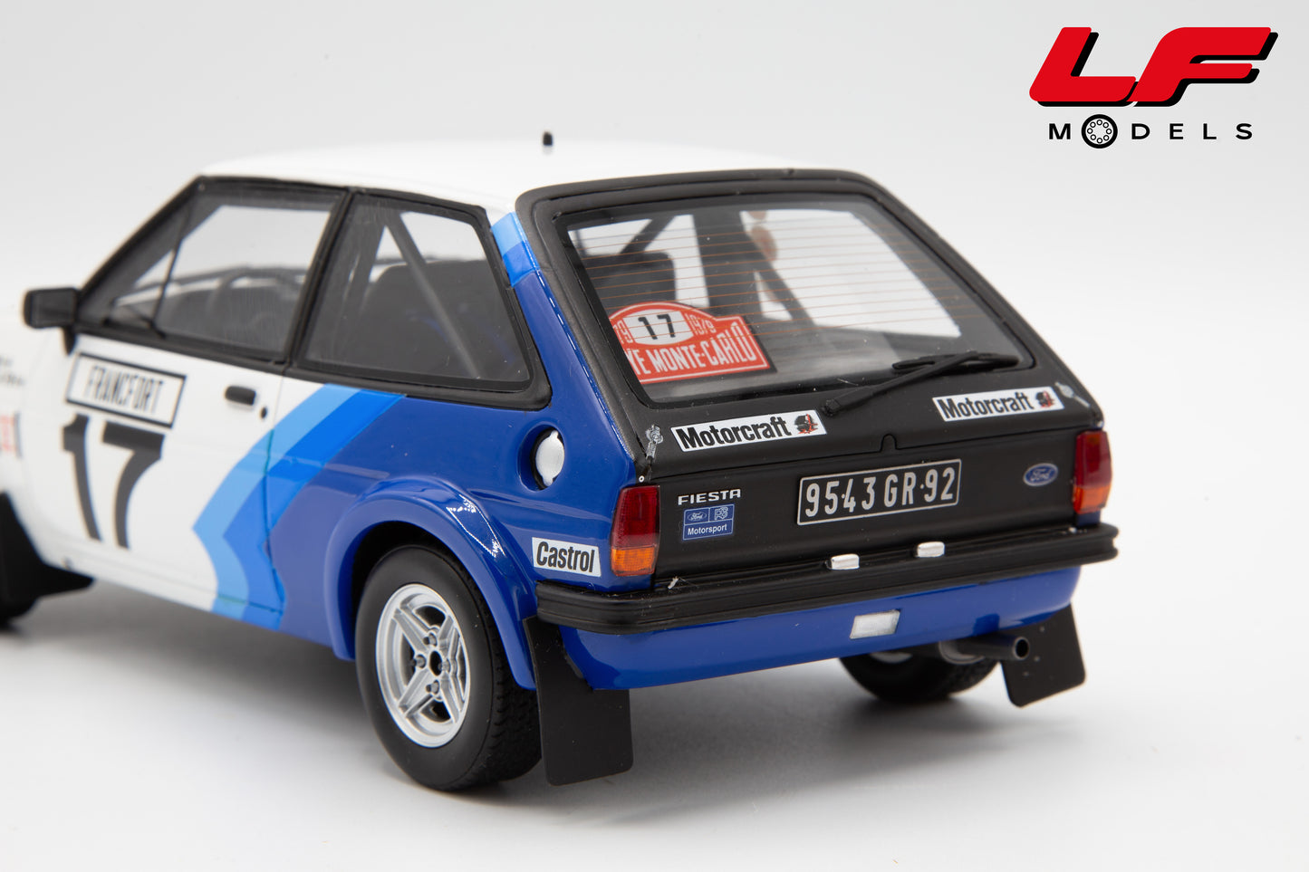 modellino ford fiesta rally ottomobile 1:18 posteriore