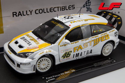 modellino ford focus rally sunstar 1:18 frontale