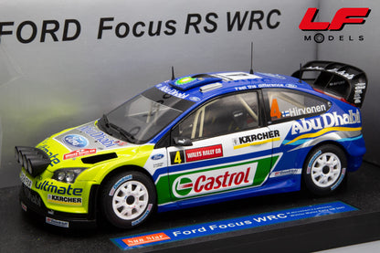 modellino ford focus rally sunstar 1:18 frontale