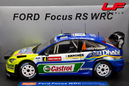modellino ford focus rally sunstar 1:18 laterale