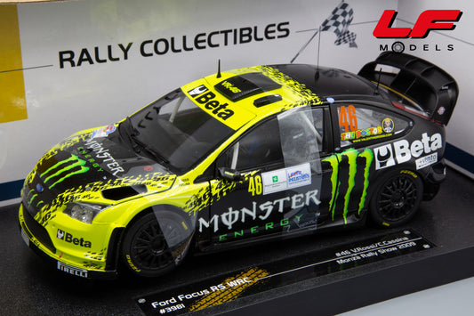 modellino ford focus wrc vr46 sunstar 1:18