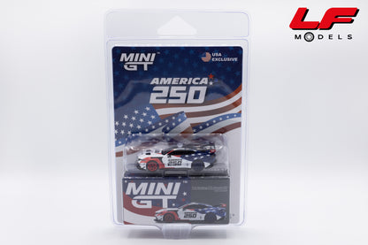modellino ford mustang  gtd 250 america mini gt 1:64 MGT01301-BL vista frontale